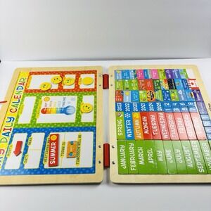 Melissa & Doug My Magnetic Daily Calendar All Magnets Present Plus Extras